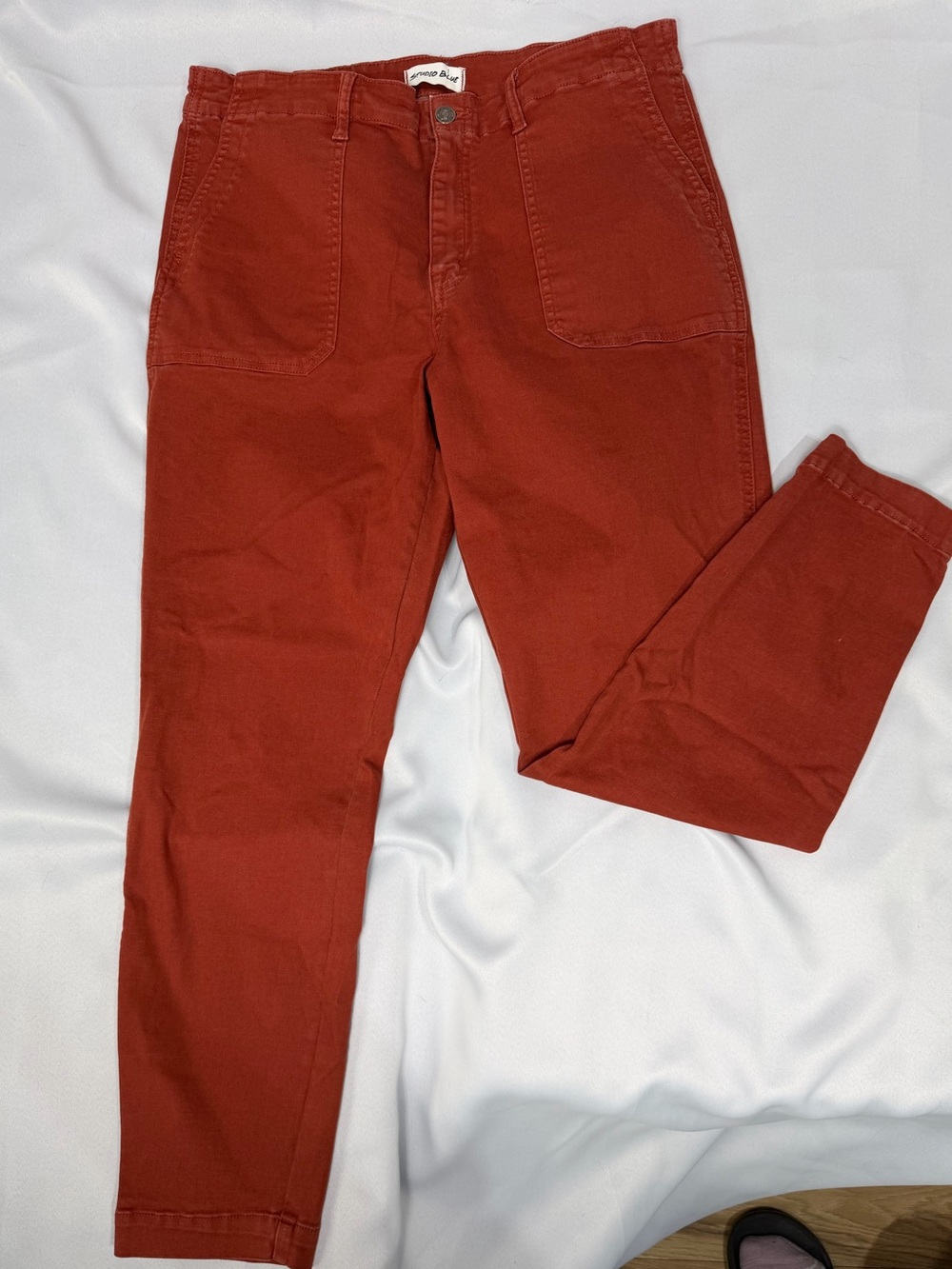 Studio Blue (StitchFix Brand) Terracotta/ Brick red skinny straight jeans sz L